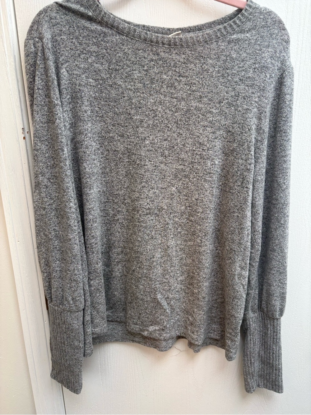 🛑 2/$15 a new day Gray Marled Knit Pullover - Super Soft!!! 2/$20